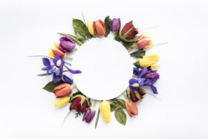 Een bloemencirkel